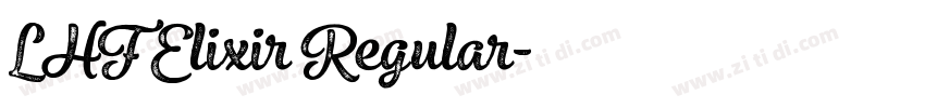 LHF Elixir Regular字体转换